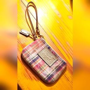 Coach Corner Zip Wristlet